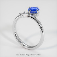 1.24 Ct. Sapphire Ring, Platinum 950 2