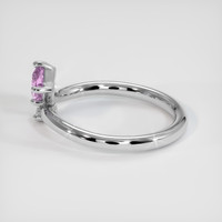 1.03 Ct. Purplish Pink Sapphire Ring, 10K White Gold 4