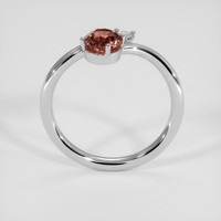 1.45 Ct. Peach Malaya Garnet Ring, 14K White Gold 3