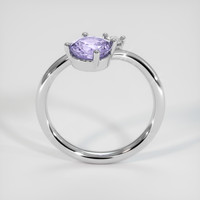 1.32 Ct. Bi Color Sapphire Ring, 14K White Gold 3