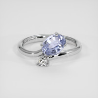 1.41 Ct. Violet Sapphire Ring, 14K White Gold 1
