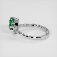 2.08 Ct. Bluish Green Sapphire Ring, 14K White Gold 4