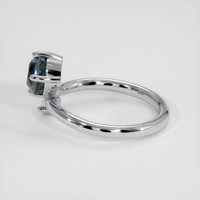 1.55 Ct. Color Change Sapphire Ring, 14K White Gold 4