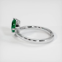 1.23 Ct. Emerald Ring, 18K White Gold 4
