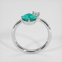1.03 Ct. Emerald Ring, 18K White Gold 3