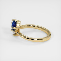 0.77 Ct. Sapphire Ring, 14K Yellow Gold 4