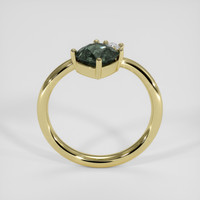 1.27 Ct. Bluish Green Sapphire Ring, 14K Yellow Gold 3