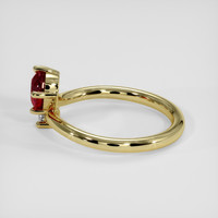 1.13 Ct. Ruby Ring, 18K Yellow Gold 4