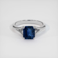 1.97 Ct. Blue Sapphire Ring, Platinum 950 1