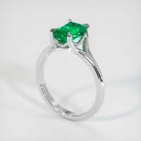 1.25 Ct. Emerald Ring, Platinum 950 2