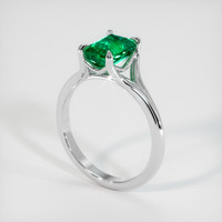 1.46 Ct. Emerald Ring, Platinum 950 2