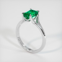 1.62 Ct. Emerald Ring, Platinum 950 2