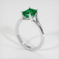 1.51 Ct. Emerald Ring, Platinum 950 2