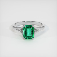 1.56 Ct. Emerald Ring, Platinum 950 1