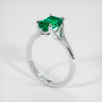 1.56 Ct. Emerald Ring, Platinum 950 2