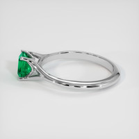 0.69 Ct. Emerald Ring, Platinum 950 4
