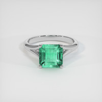 2.49 Ct. Emerald Ring, Platinum 950 1