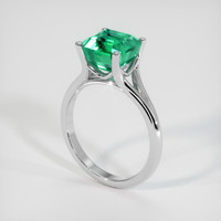 2.49 Ct. Emerald Ring, Platinum 950 2
