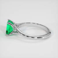 1.22 Ct. Emerald Ring, Platinum 950 4