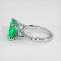 3.78 Ct. Emerald Ring, Platinum 950 4