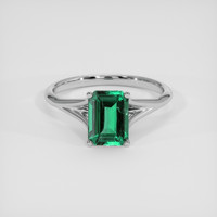 1.18 Ct. Emerald Ring, Platinum 950 1