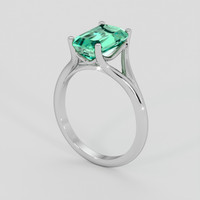 2.67 Ct. Emerald Ring, Platinum 950 2