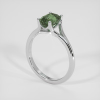 2.03 Ct. Green to Brownish Yellow Alexandrite Ring, Platinum 950 2