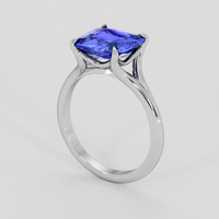 2.58 Ct. Blue Sapphire Ring, Platinum 950 2
