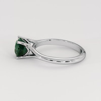 2.22 Ct. Bluish Green Sapphire Ring, Platinum 950 4