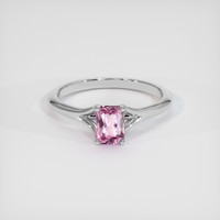 1.04 Ct. Pink Sapphire Ring, Platinum 950 1