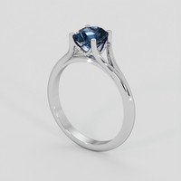 1.27 Ct. Blue Sapphire Ring, Platinum 950 2