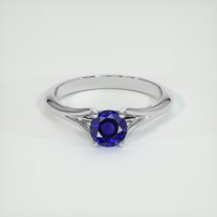 0.78 Ct. Blue Sapphire Ring, Platinum 950 1