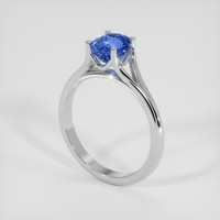 1.37 Ct. Blue Sapphire Ring, Platinum 950 2