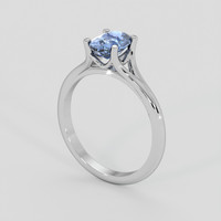 1.21 Ct. Blue Sapphire Ring, Platinum 950 2