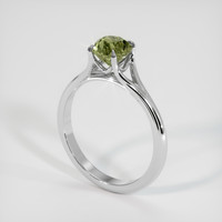 1.33 Ct. Green Sapphire Ring, Platinum 950 2