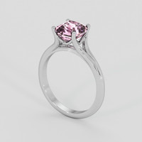 2.03 Ct. Pink Sapphire Ring, Platinum 950 2