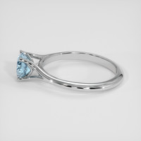 1.03 Ct. Greyish Blue Sapphire Ring, Platinum 950 4