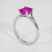 2.51 Ct. Pink Sapphire Ring, Platinum 950 2