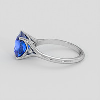 2.86 Ct. Blue Sapphire Ring, Platinum 950 4