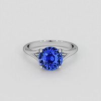 3.50 Ct. Blue Sapphire Ring, Platinum 950 1
