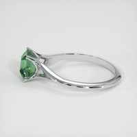 2.62 Ct. Bluish Green Sapphire Ring, Platinum 950 4