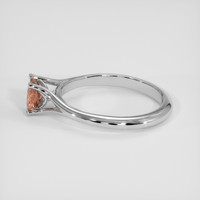 0.92 Ct. Padparadscha Sapphire Ring, Platinum 950 4