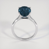 6.53 Ct. Greenish Blue Sapphire Ring, Platinum 950 3