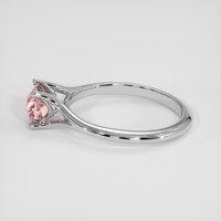 1.12 Ct. Peach Sapphire Ring, Platinum 950 4