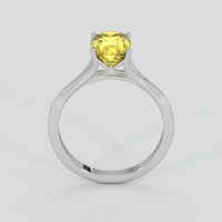 2.57 Ct. Yellow Sapphire Ring, Platinum 950 3