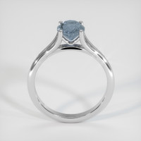 1.33 Ct. Greyish Blue Sapphire Ring, Platinum 950 3