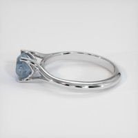 1.33 Ct. Greyish Blue Sapphire Ring, Platinum 950 4