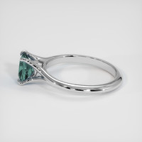1.26 Ct. Greenish Blue Sapphire Ring, Platinum 950 4