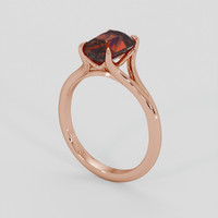 3.72 Ct. Orange Zircon Ring, 14K Rose Gold 2