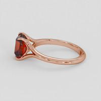 3.72 Ct. Orange Zircon Ring, 14K Rose Gold 4
